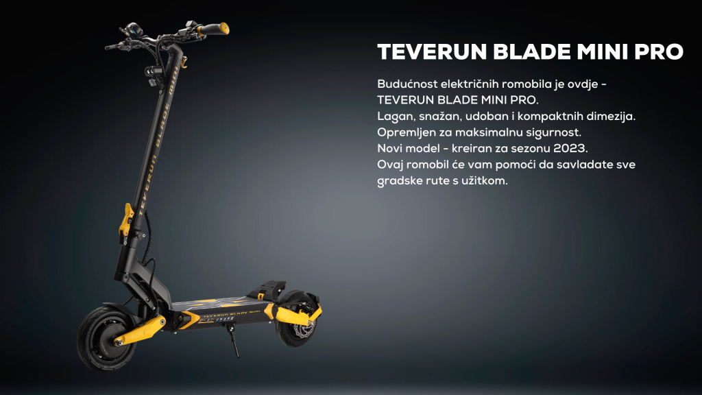 Teverun BLADE mini PRO električni romobil