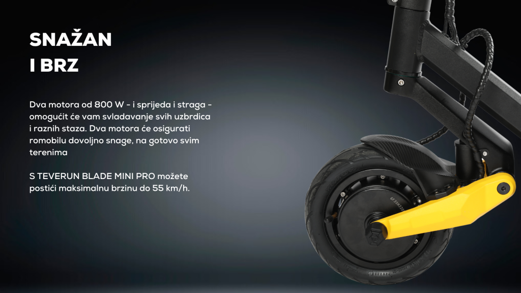 Teverun BLADE mini PRO električni romobil
